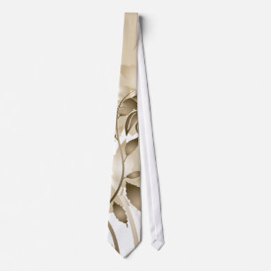 Elegant Vintag Beige Lilies Krawatte