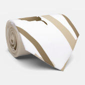 Elegant Vintag Beige Lilies Krawatte (Gerollt)