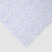 Elegant Vintag Blue Venezianisch Floral Botanical Seidenpapier (Ausschnitt)