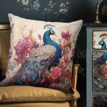 Elegant Vintag Boho Viktorianisch Decoupage Peacoc