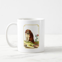 Elegant Vintag Cavalier King Charles Spaniel Kaffeetasse