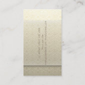 Elegant Vintag, Damast, Spitze, Schere Visitenkarte (Rückseite)