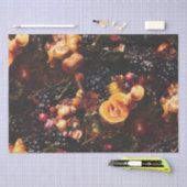 Elegant Vintag Dark Moody Dutch Art Fruit Seidenpapier (Handwerk)