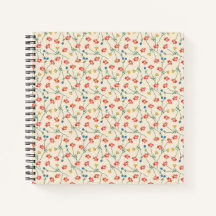 Elegant Vintag Ditsy Floral | Notebook