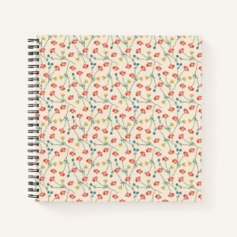 Elegant Vintag Ditsy Floral | Notebook Notizblock