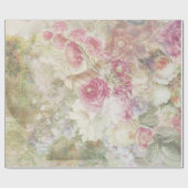 Elegant Vintag floral Geschenkpapier (Flach)