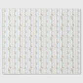 Elegant Vintag floral Geschenkpapier (Flach)