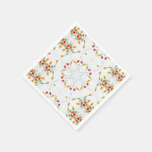 Elegant Vintag floral Serviette (Ecke)