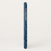Elegant Vintag Indigo Blue Floral Case-Mate iPhone Hülle (Hinten/Links)