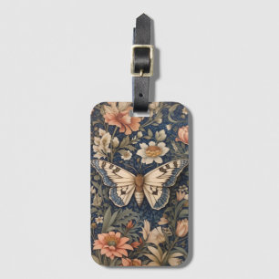 Elegant Vintag Moth William Morris Inspiriert Gepäckanhänger