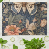 Elegant Vintag Moth William Morris Inspiriert Geschirrtuch (Gefaltet)