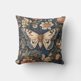 Elegant Vintag Moth William Morris Inspiriert Kissen