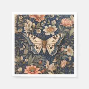 Elegant Vintag Moth William Morris Inspiriert Serviette