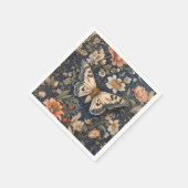Elegant Vintag Moth William Morris Inspiriert Serviette (Ecke)