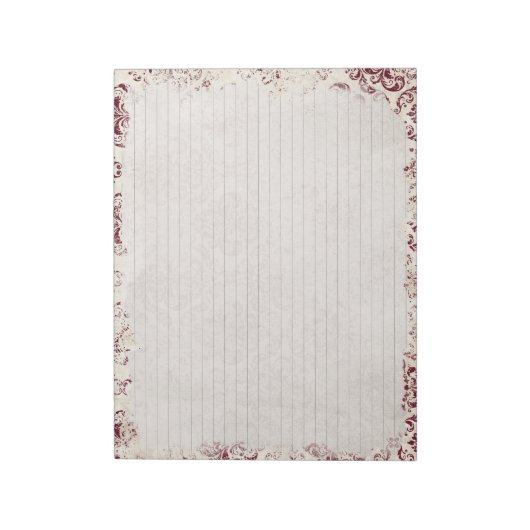 Elegant Vintag Notizblock (Rotiert)