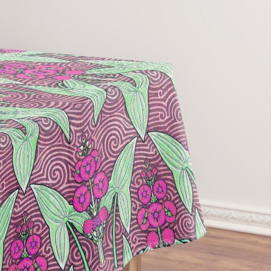 Elegant Vintag rosa Grün Jugendstil Tischdecke (Beispiel)