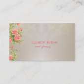 Elegant Vintag, Spitze, Rose Visitenkarte (Vorderseite)