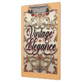 "Elegant Vintag verfeinert" " Klemmbrett (Links)