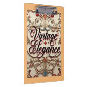 "Elegant Vintag verfeinert" " Klemmbrett (Rechts)