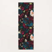 Elegant Vintag Vibe Dark Floral Botanical Yogamatte (Vorderseite)