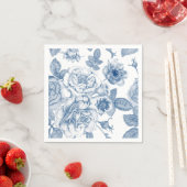 Elegant-Vintage Blumenmuster-Servietten Serviette (Beispiel)