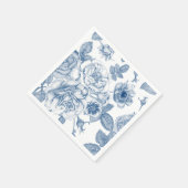 Elegant-Vintage Blumenmuster-Servietten Serviette (Ecke)