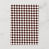 Elegant Vintage Burgundy Formal Wedding Details Begleitkarte (Rückseite)