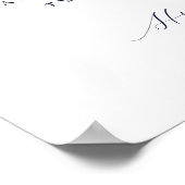 Elegant Vintage Castle Welcome Wedding Poster (Ecke)