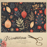 Elegant Vintage Christmas Bauble Decoupage Seidenpapier<br><div class="desc">Elegantes Weihnachtsdekoupage Tissue bringt eine Touch des Charmes von gestern. Die Bühne für goldenes Blattwerk und lebhafte rote Baubles wird von einem reichen schwarzen Hintergrund Set. Ideal für Geschenke,  die beeindrucken und faszinieren sollen. Fügen Sie Ihrer Festsaison einen luxuriösen Glanz hinzu. Ideal für decoupage Papier Weihnachtshandwerk.</div>