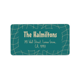 Elegant Vintage Christmas Whimsy Adressaufkleber