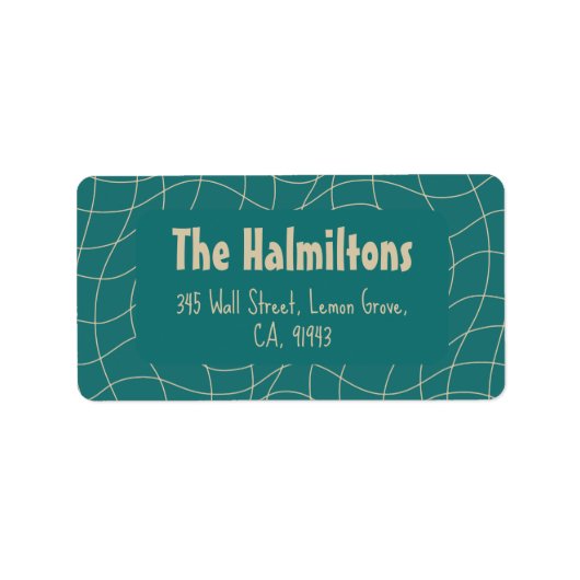 Elegant Vintage Christmas Whimsy Adressaufkleber (Vorne)