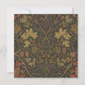 Elegant Vintage Cottage Botanical Fall Shower Einladung (Rückseite)