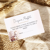 Elegant Vintage Cradle Diaper Raffle Card Begleitkarte