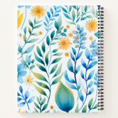 Elegant vintage floral notebook notizblock (Rückseite)