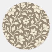 Elegant Vintage Floral Stickers (Vorderseite)