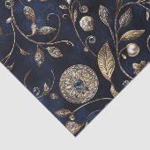 Elegant Vintage Floral Tissue Paper Seidenpapier (Ausschnitt)