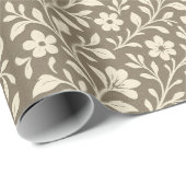 Elegant Vintage Floral Wrapping Paper Geschenkpapier (Rolleneckpunkt)