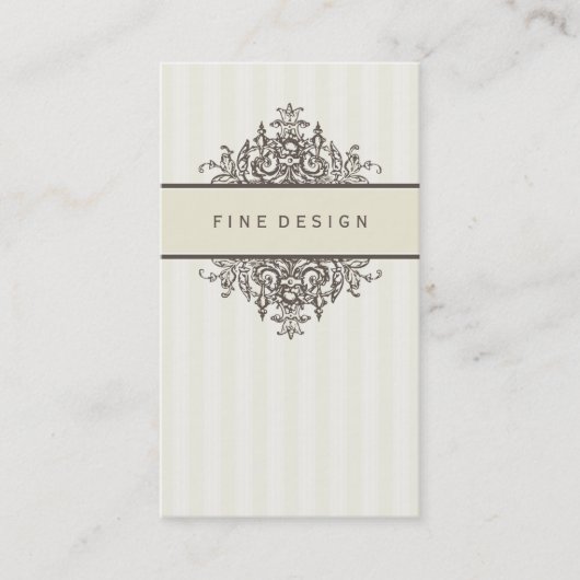 ELEGANT VINTAGE hübsche schöne Renaissance Elfenbe Visitenkarte (Vorderseite)