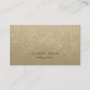 Elegant Vintage, Kraft, Gold Konfetti Visitenkarte