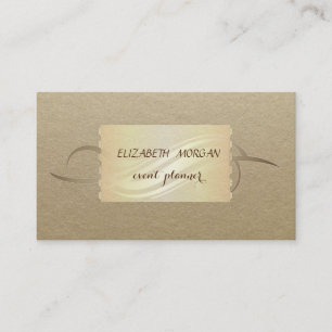 Elegant Vintage, Kraft Visitenkarte