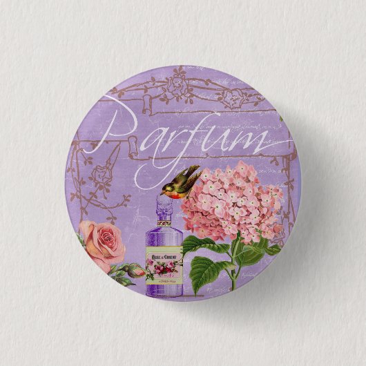 Elegant Vintage Ladies Boudoir Parfum Button (Vorderseite)