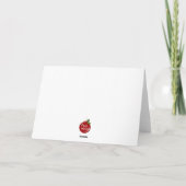 Elegant Vintage Merry Christmas Calligraphy Karte (Rückseite)