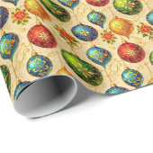 Elegant Vintage Ornaments Geschenkpapier (Rolleneckpunkt)
