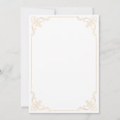 Elegant Vintage Romantic Script Muslim Wedding Einladung (Rückseite)