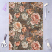 Elegant Vintage Rustic Country  Florals Decoupage  Seidenpapier (Basteln)