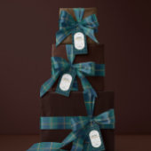 Elegant vintage Tartan Plaid Christmas gift tag Geschenkanhänger