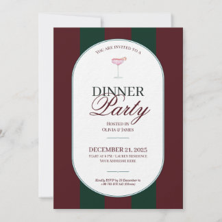 Elegant vintage Tartan Plaid Christmas Invitation Einladung