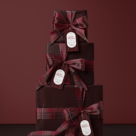 Elegant vintage Tartan Plaid Christmas Satinband