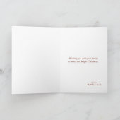 Elegant Vintage Traditioneller Gruß Feiertagskarte (Innenseite)