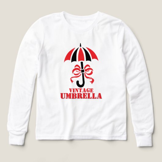 Elegant Vintage Umbrella with Ribbon Bow Design (Design Vorderseite)